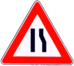 strettoia asimmetrica a destra