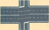strisce di guida alle intersezioni