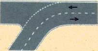 andamento della strada principale